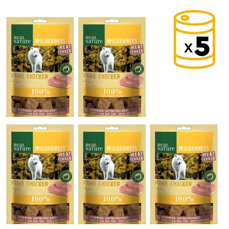 Snack para Perros Real Nature Wilderness Pure Chicken con Pollo