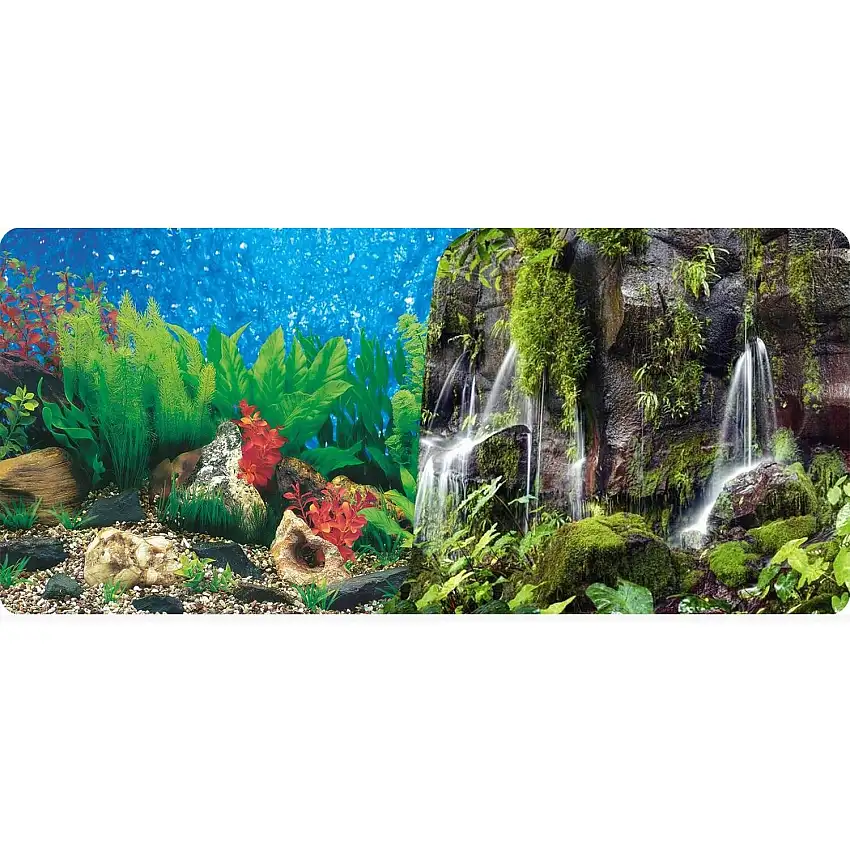 Cartel 2 caras 1 rollo de 15 metros Waterfall Aquarium/Terrarium