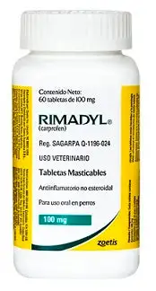 Rimadyl 100 mg - 60 tabletas masticables ( Caprofeno )