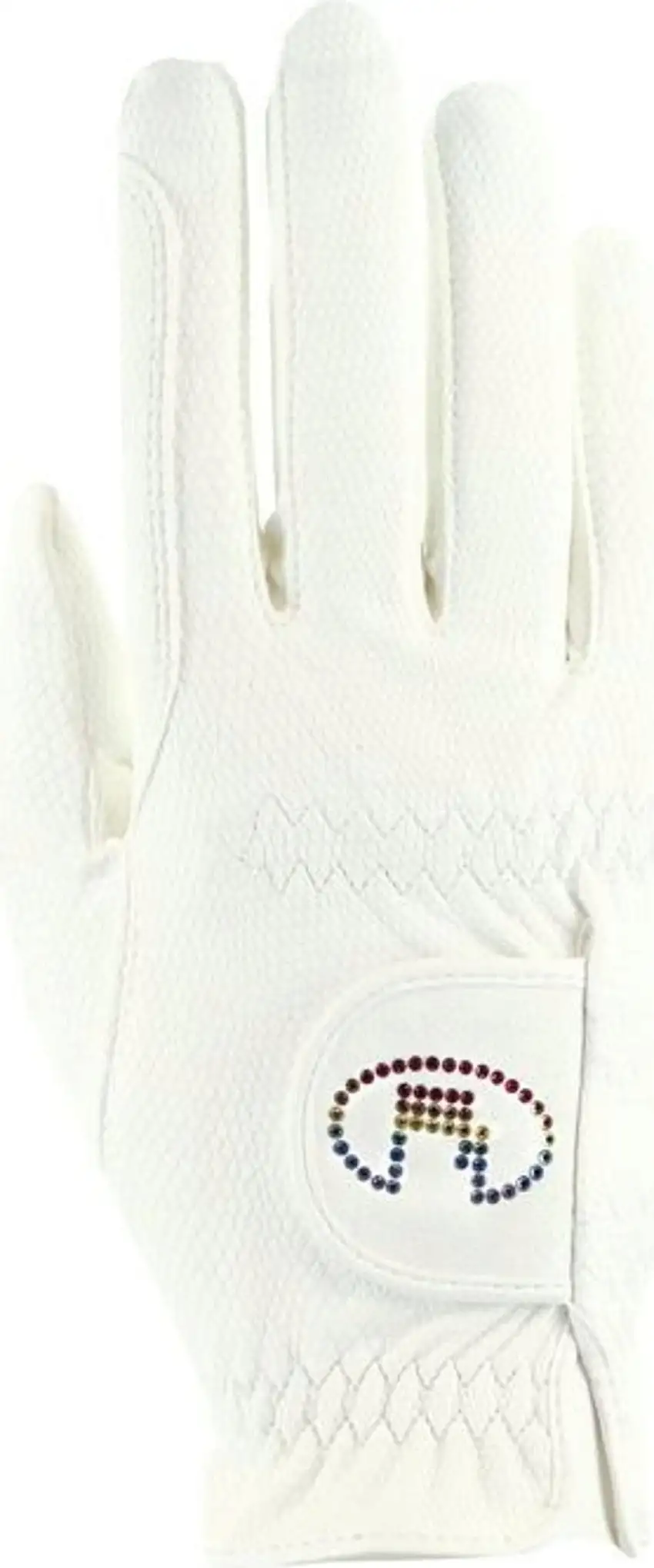 Roeckl Guantes "Marne", White/Rainbow, 6 (1 par)