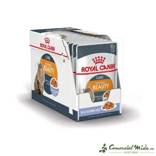 Gelatina ROYAL CANIN INTENSE BEAUTY Cuidado Pelaje Gatos 12x85gr
