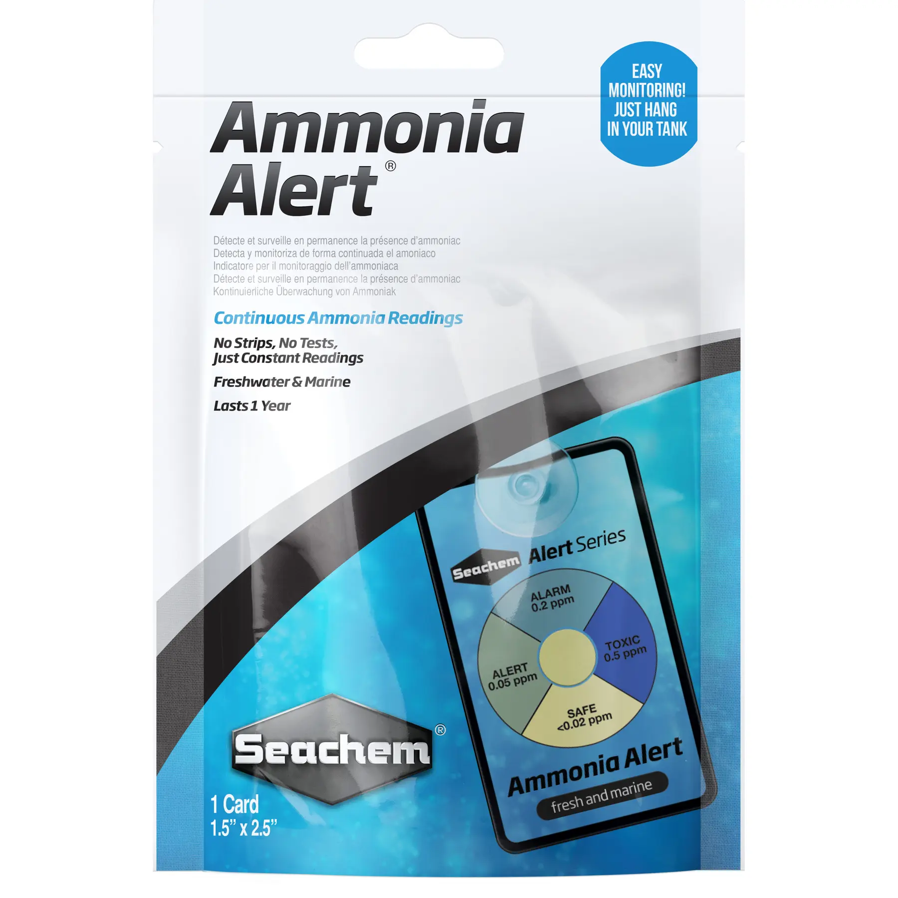 Prueba del agua Ammonia Alert