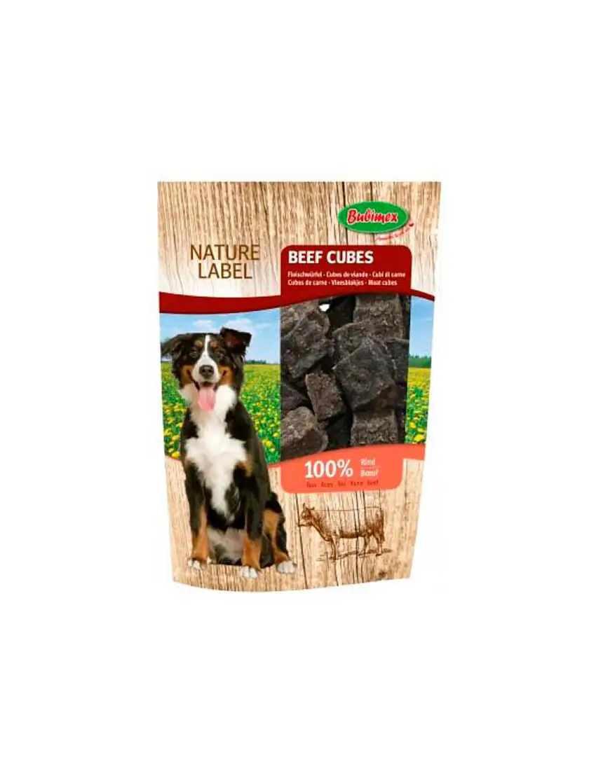 Snack para perro cubitos de vaca de Bubimex