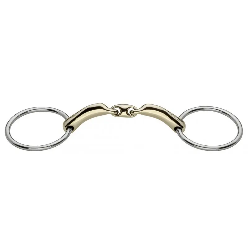 Bocado de doble anilla para caballos Novocontact