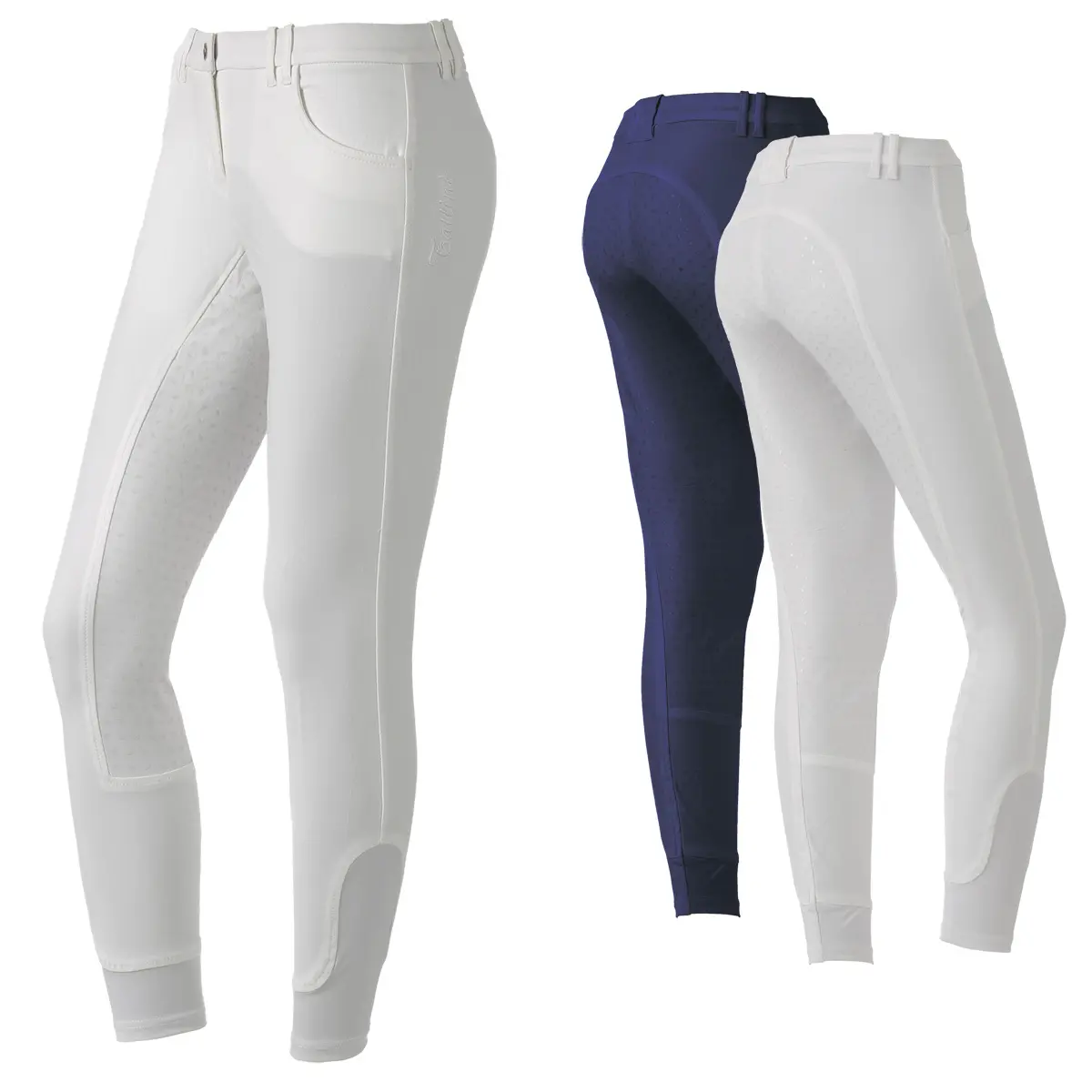 Pantalón de equitación competición Full Grip Kenzia Platino Full Grip