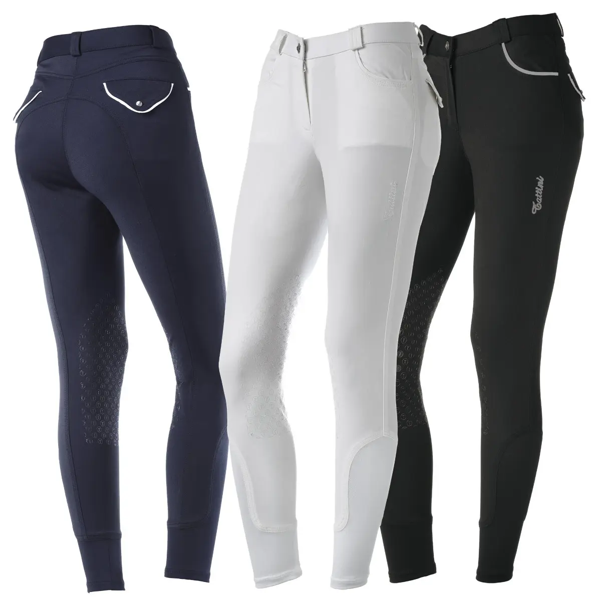Pantalón de equitación competición Mid Grip Peonia