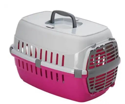 MP Bergamo Transportin Roadrunner 2 con Puerta Iata Fucsia para Perros Pequeños y Gatos