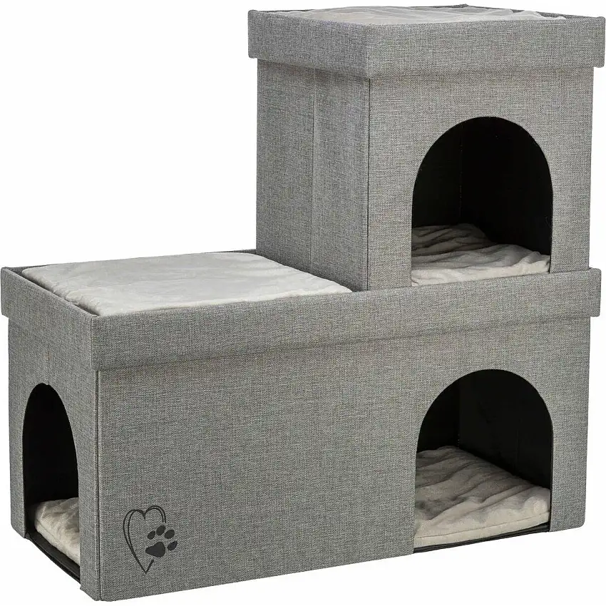 Abrigo para gato de 2 pisos Kimy