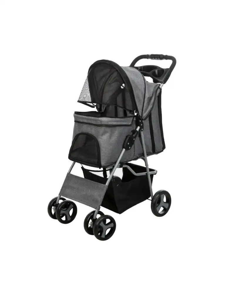 Trixie carricoche perro 4 ruedas gris