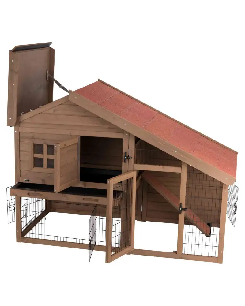 Trixie conejera exterior con recinto 151x107x80 cm
