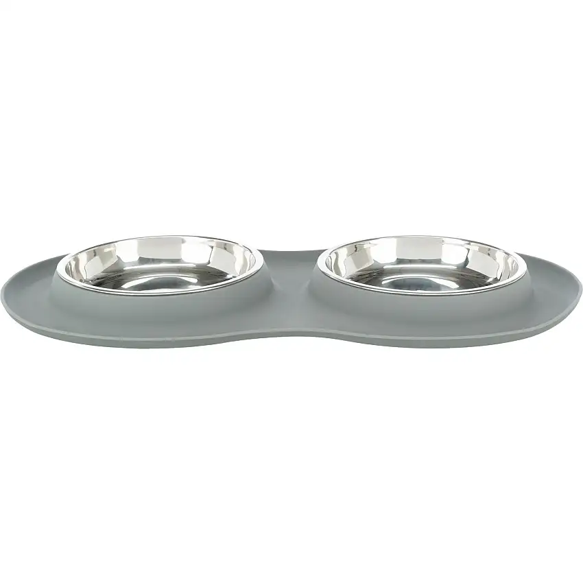 Comederos para gatos de silicona y acero inoxidable