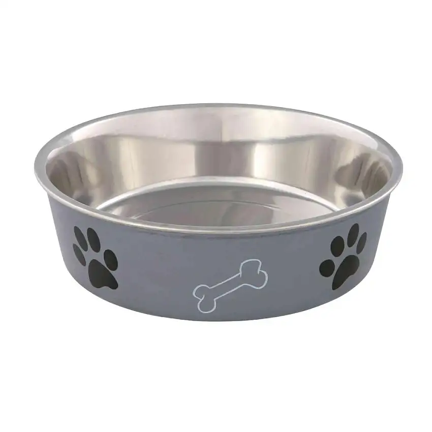 Comederos de acero inoxidable/plástico para gatos