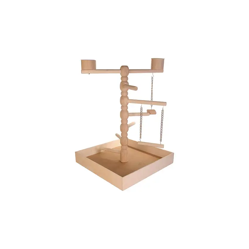 Juguete de madera para pájaros