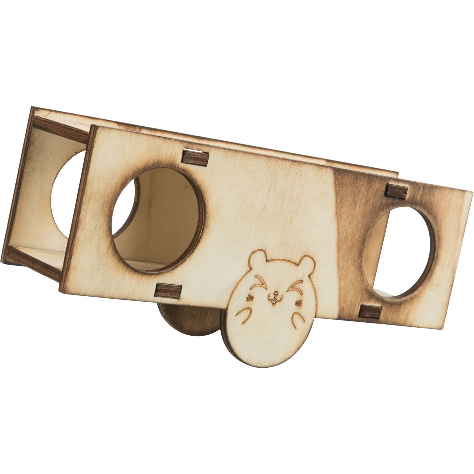 Set de 3 columpios de madera/ratón flameado para pájaros
