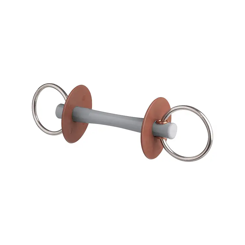 Mors de caballo con cañón y anillo, duro Comfort