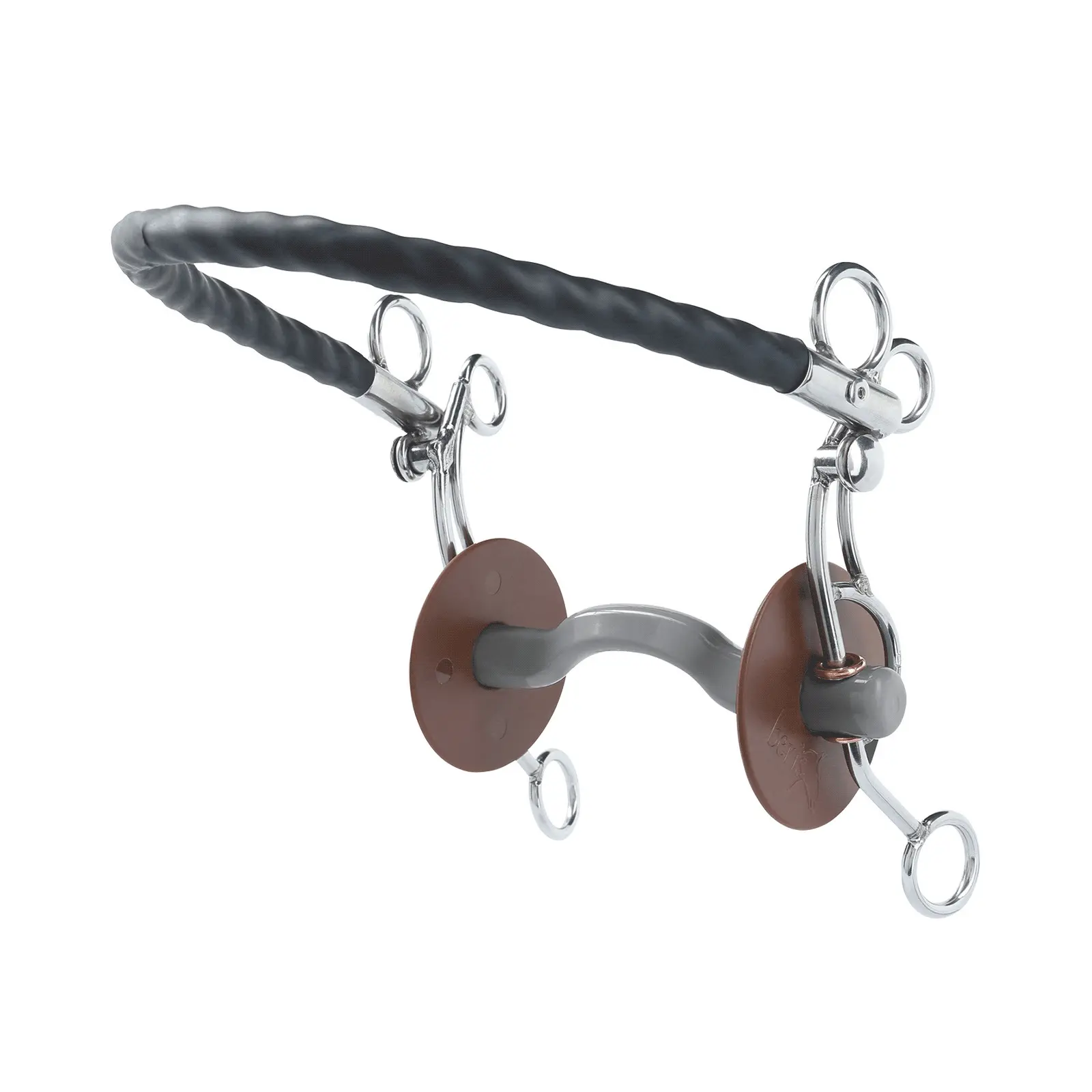 Mordaza tandem para caballo US con canon de paso de lengua, suave Konnex