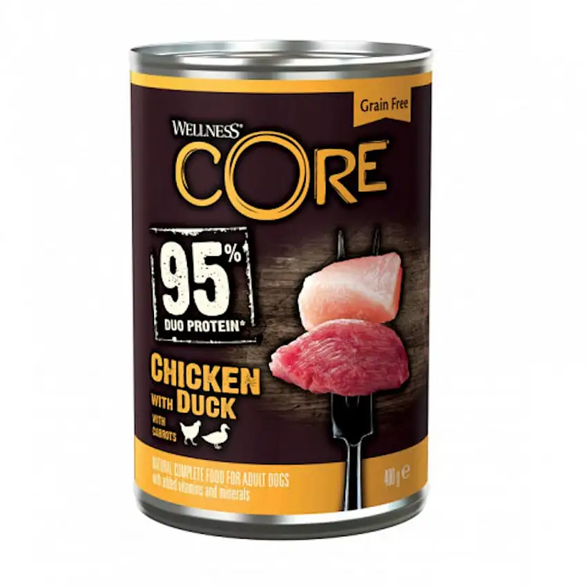 Wellness Core Pollo y Pato lata para perros