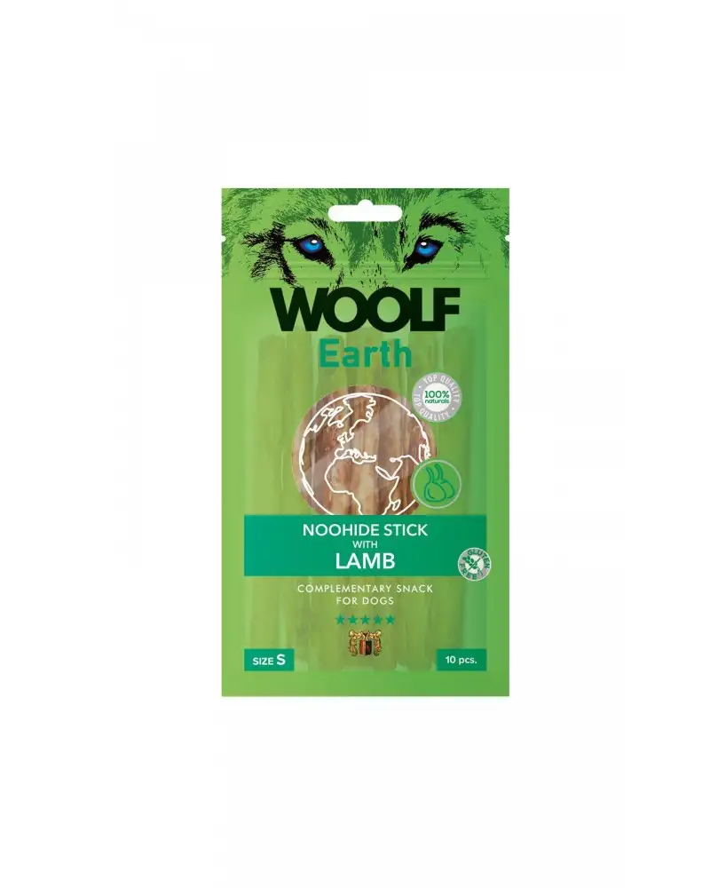 Woolf snack perro Earth palitos de cordero 90 gr