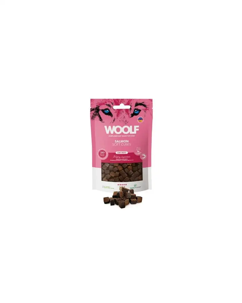 Woolf snack perro semihúmedo salmón 100 gr