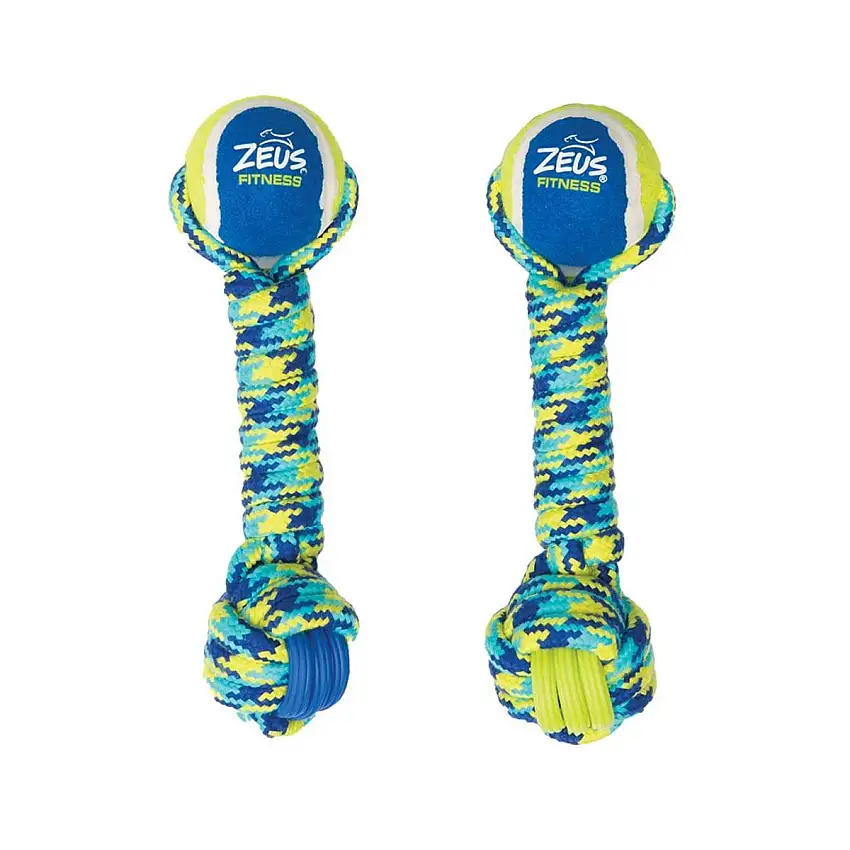 Pelota para perro con cuerda K9 TPR Tennis Dumbbell